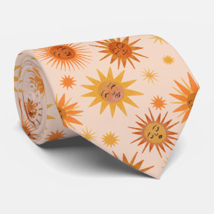 Illustration zur Sonnenfront Orange Wasserfarbe Krawatte