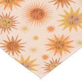 Illustration zur Sonnenfront Orange Wasserfarbe Kurzer Tischläufer (Ecke)