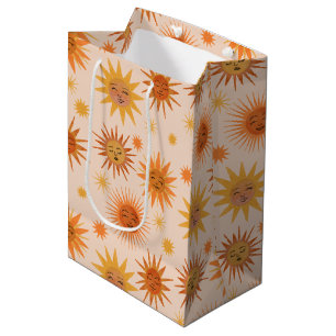 Illustration zur Sonnenfront Orange Wasserfarbe Mittlere Geschenktüte