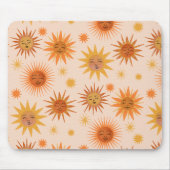 Illustration zur Sonnenfront Orange Wasserfarbe Mousepad (Vorne)