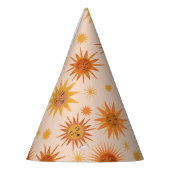 Illustration zur Sonnenfront Orange Wasserfarbe Partyhütchen (Links)