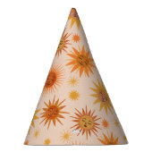 Illustration zur Sonnenfront Orange Wasserfarbe Partyhütchen (Rechts)