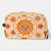 Illustration zur Sonnenfront Orange Wasserfarbe Waschbeutel (Vorderseite)