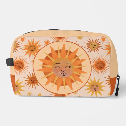 Illustration zur Sonnenfront Orange Wasserfarbe Waschbeutel (Vorderseite)