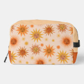 Illustration zur Sonnenfront Orange Wasserfarbe Waschbeutel (Rückseite)