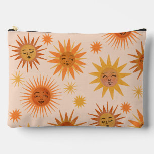 Illustration zur Sonnenfront Orange Wasserfarbe Zubehörtasche