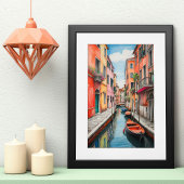 Illustration zur Venedig-Straße Poster