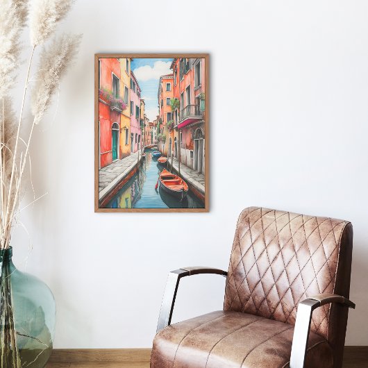 Illustration zur Venedig-Straße Poster