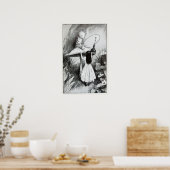 Illustration zur Vintagen Alice im Wunderland Poster (Küche)