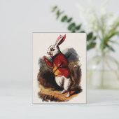 Illustration zur Vintagen Alice im Wunderland Postkarte (Stehend Vorderseite)