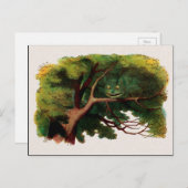 Illustration zur Vintagen Alice im Wunderland Postkarte (Vorne/Hinten)