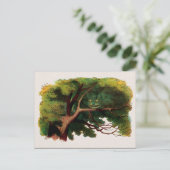 Illustration zur Vintagen Alice im Wunderland Postkarte (Stehend Vorderseite)