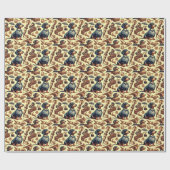 Illustration zur Vintagen Dackel Geschenkpapier (Flach)