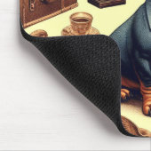 Illustration zur Vintagen Dackel Mousepad (Ecke)