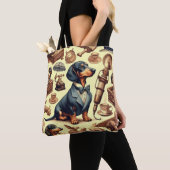 Illustration zur Vintagen Dackel Tasche (Von Nahem)