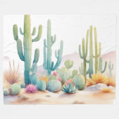 Illustration zur Wasserfarben-Wüste Fleecedecke (Vorderseite (Horizontal))