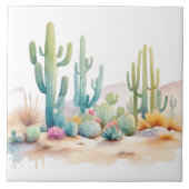 Illustration zur Wasserfarben-Wüste Fliese (Vorderseite)