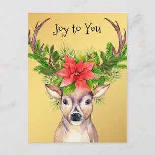 Illustration zur Weihnachtszeit Feiertagspostkarte