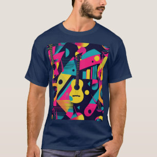 Illustrationen abstrakter Musikinstrumente T-Shirt