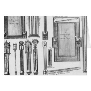 Illustrationen der Barometer und des Schauens