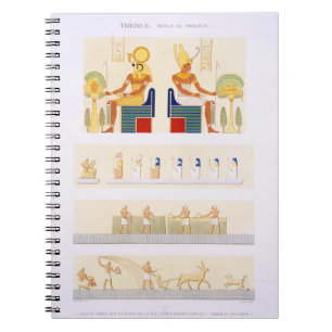 Illustrationen der gemalten Bretter und der Notizblock