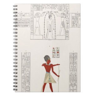 Illustrationen des alten Ägypten Notizblock