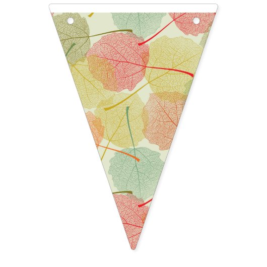 Illustrationen digitales Papier fallen Herbstholz Wimpelkette (Erste Fahne)