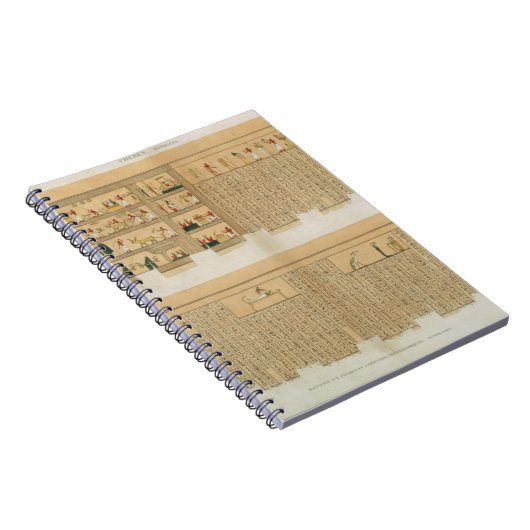 Illustrationen eines Pampus Manuskriptes mit Notizblock (Rechte Seite)