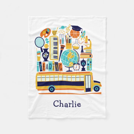 Illustrationen individuelle Name Fleece Decke (Vorderseite)