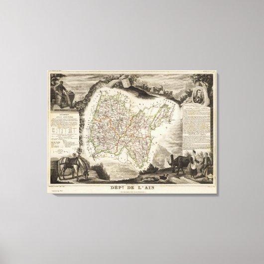 Illustrationen, Landschaften Leinwanddruck (Vorderseite)