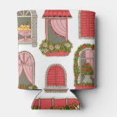 Illustrationen mit Vintagen Windows: Künstlerisch. Dosenkühler (Rückseite)