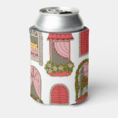 Illustrationen mit Vintagen Windows: Künstlerisch. Dosenkühler (Kanne Rückseite)