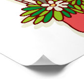 Illustrationen mit Vintagen Windows: Künstlerisch. Poster (Ecke)