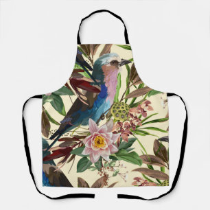 Illustrationen von Blume, Pflanze, tropischen Vöge Schürze