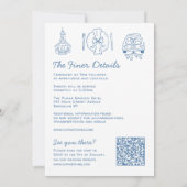 Illustrationen von der Hand gezeichnet Doodles Hoc Einladung (Rückseite)