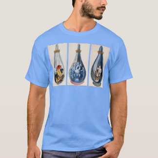 Illustrationen von Drachen in alchemistischen Fäss T-Shirt