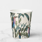 Illustrationen von exotischen Bananen Blätter, Vog Pappbecher (Rechts)