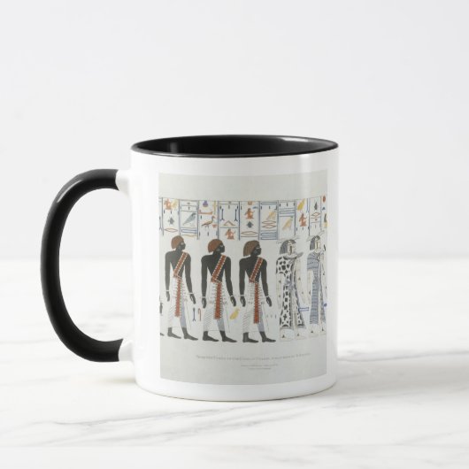Illustrationen von Hieroglyphen von den Gräbern Tasse (Links)