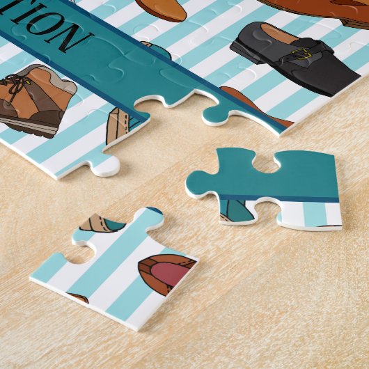 Illustrationen von Männerschuhen und Stiefeln Puzzle (Seite)