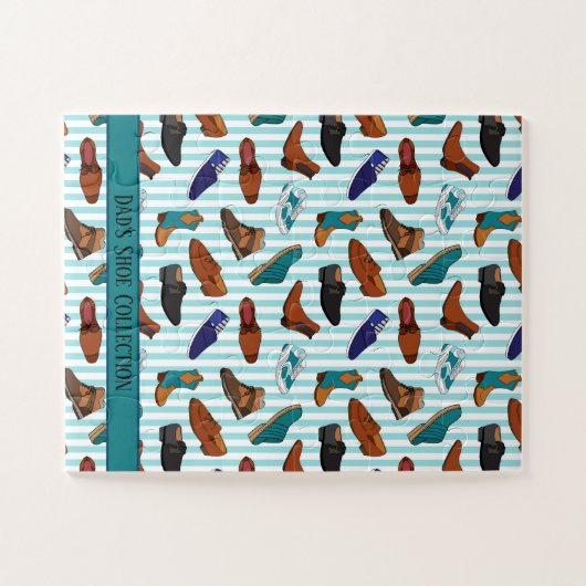 Illustrationen von Männerschuhen und Stiefeln Puzzle (Horizontal)