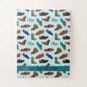 Illustrationen von Männerschuhen und Stiefeln Puzzle (Vertikal)