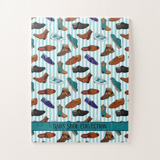 Illustrationen von Männerschuhen und Stiefeln Puzzle (Vertikal)