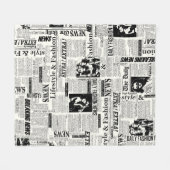 Illustrationen von Zeitungen auf der Titelseite Ku Fleecedecke (Vorderseite (Horizontal))