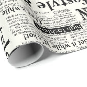 Illustrationen von Zeitungen auf der Titelseite Ku Geschenkpapier (Rolleneckpunkt)