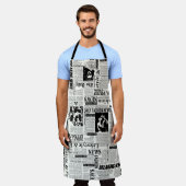 Illustrationen von Zeitungen auf der Titelseite Ku Schürze (Getragen)