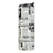 Illustrationen von Zeitungen auf der Titelseite Ku Thermosbecher (Nach links gedreht)