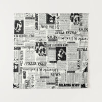 Illustrationen von Zeitungen auf der Titelseite Ku