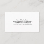 Illustrationen zu gemischten Getränken | Pastellfo Visitenkarte (Rückseite)