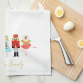 Illustrationen zu Weihnachts-Nutcracker Geschirrtuch (Viertel Falte)