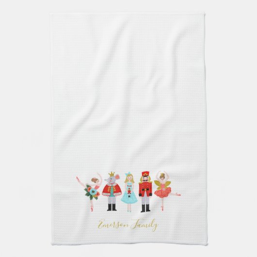 Illustrationen zu Weihnachts-Nutcracker Geschirrtuch (Vertikal)